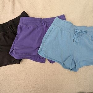 Tek Gear Women's Athletic Shorts - Black, Purple, and Blue